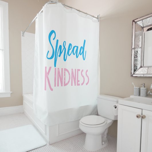 Spread Kindness Shower Curtain シャワーカーテン (インサイチュ)