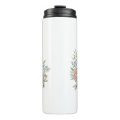 "Spread Kindness" Skeleton Peace Sign – Watercolor タンブラー (正面)