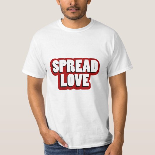 Spread Love Design Tシャツ (正面)