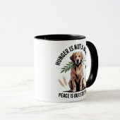 Spread Love & Peace with Our Golden Retriever マグカップ (正面右)