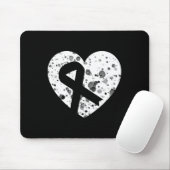 Spread Love With Graphic Heart And Ribbon Cancer  マウスパッド (マウス)