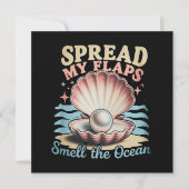 Spread My Flaps Smell The Ocean Funny Embarrassing 招待状 (正面)