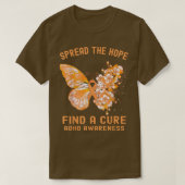 Spread The Hope Find A Cure ADHD Awareness  Tシャツ (デザイン正面)