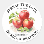 Spread the Love Apple Butter Jelly label APP08rd ラウンドシール (正面)
