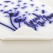 Spread The Love Dandelions and Dragonflies シェルパブランケット (3/4)
