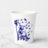 Spread The Love Dandelions and Dragonflies 紙コップ (正面)