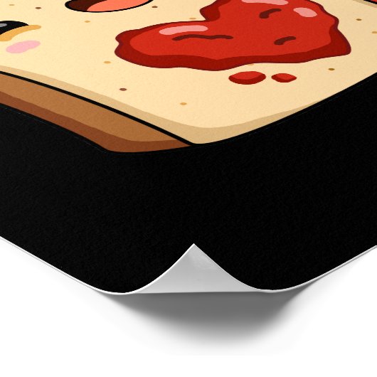 Spread The Love Funny Jam and Bread Pun Dark BG ポスター (角)