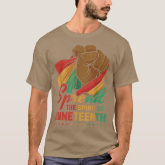 Spread The Spirit Of Juneteenth 1865 Tシャツ