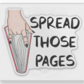 Spread Those Pages シール (正面)