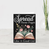 Spread Those Pages Like A Good Girl Bookworm Book  カード (正面)
