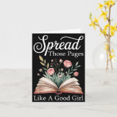 Spread Those Pages Like A Good Girl Bookworm Book  カード (黄色い花)