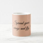 Spread Your Wings and Fly — Butterfly Mug コーヒーマグカップ (中央)