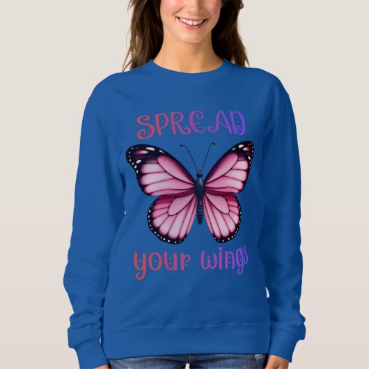 Spread Your Wings – Inspirational Butterfly スウェットシャツ (正面)