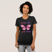 Spread Your Wings – Inspirational Butterfly  Tシャツ (正面フル)