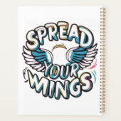  "Spread Your Wings - Spiral Notebook Design" プランナー手帳 (裏面)