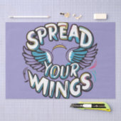 "Spread Your Wings - Wrapping Paper Design" 薄葉紙 (クラフト)