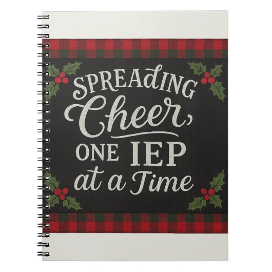 Spreading Cheer, One IEP at a Time ノートブック (正面)