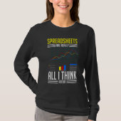 Spreadsheet Calculator Software Budget Templates Tシャツ (正面)