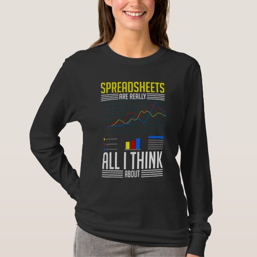 Spreadsheet Calculator Software Budget Templates Tシャツ (正面)
