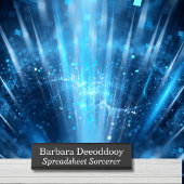 Spreadsheet Sorcerer Black デスクネームプレート