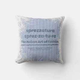 SPREZZATURA: ファッションのイタリアン・アート - デニムアート クッション