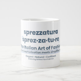 SPREZZATURA: ファッションのイタリアン・アート - デニムアート ジャンボコーヒーマグカップ