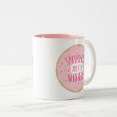 Sprilles are for Winners おもしろい Dounut Mug ツートーンマグカップ (正面右)
