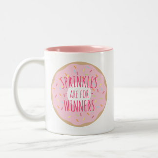 Sprilles are for Winners おもしろい Dounut Mug ツートーンマグカップ