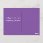 Spring Allegory -  woman with purple flowers  ポストカード (裏面)