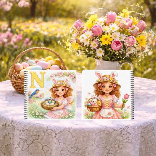 Spring Alphabet Letter N Notebook for Kids ノートブック