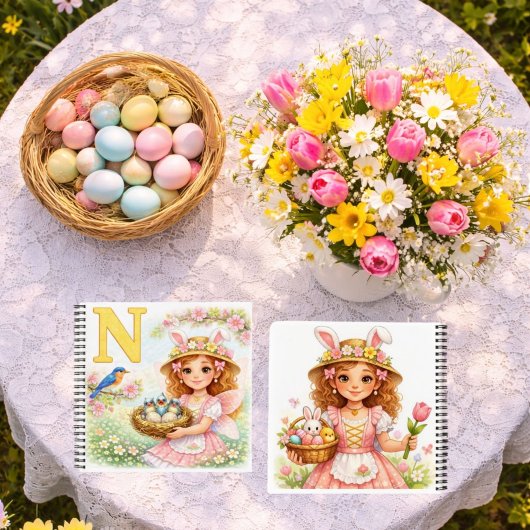 Spring Alphabet Letter N Notebook for Kids ノートブック
