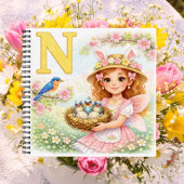 Spring Alphabet Letter N Notebook for Kids ノートブック