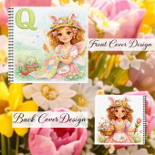 Spring Alphabet Letter Q Notebook for Kids ノートブック