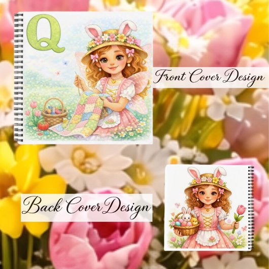 Spring Alphabet Letter Q Notebook for Kids ノートブック