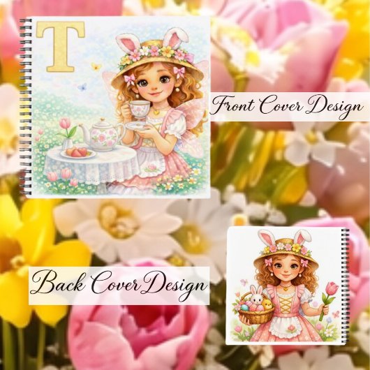 Spring Alphabet Letter T Notebook for Kids ノートブック