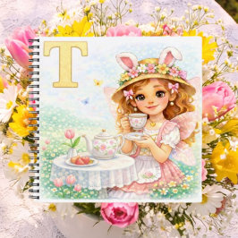 Spring Alphabet Letter T Notebook for Kids ノートブック