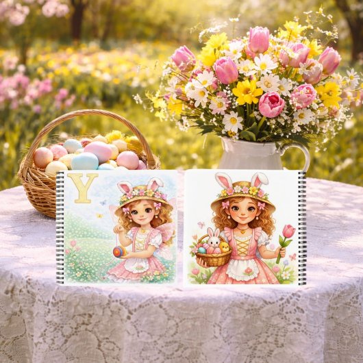 Spring Alphabet Letter Y Fairy Yo Yo ノートブック