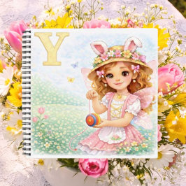 Spring Alphabet Letter Y Fairy Yo Yo ノートブック