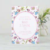 Spring and Books Birthday Party 招待状 (スタンド正面)