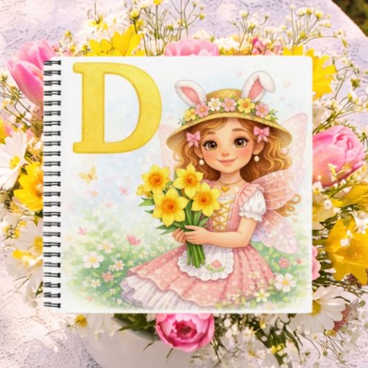 Spring and Easter Alphabet Letter D for Kids ノートブック