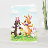 Spring Animal Friends Card カード (正面)