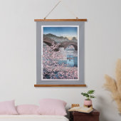 Spring at Kintai Bridge, Hasui Kawase 吊り下げ型タペストリー (寝室)