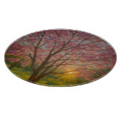 Spring Awakening – Blooming Tree Landscape カッティングボード (角)