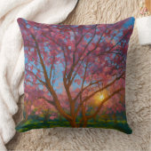 Spring Awakening – Blooming Tree Landscape クッション (ブランケット)