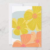 Spring Baby in Bloom Cosmo Floral Baby Shower 招待状 (裏面)