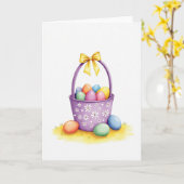 Spring Basket Of Joy カード (黄色い花)