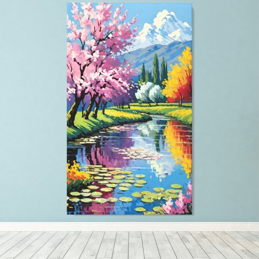 Spring beauty キャンバスプリント (インサイチュ (ウッドフロア))