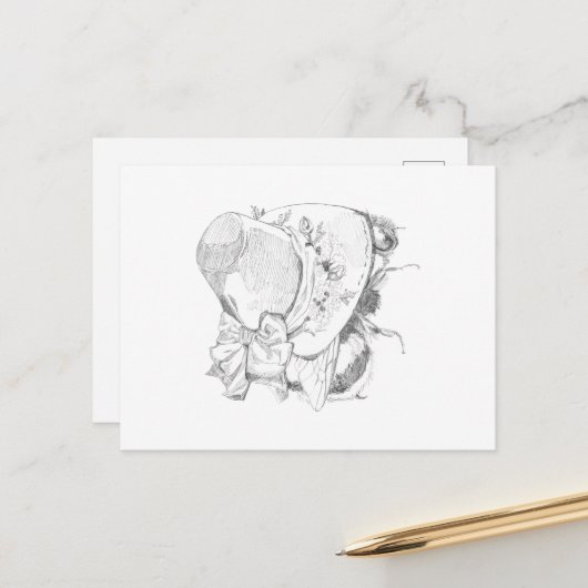 Spring Bee Postcard ポストカード (正面/裏面インサイチュ)