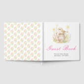 Spring Bird Watering Can Baby Shower Guest Book ゲストブック (全面)