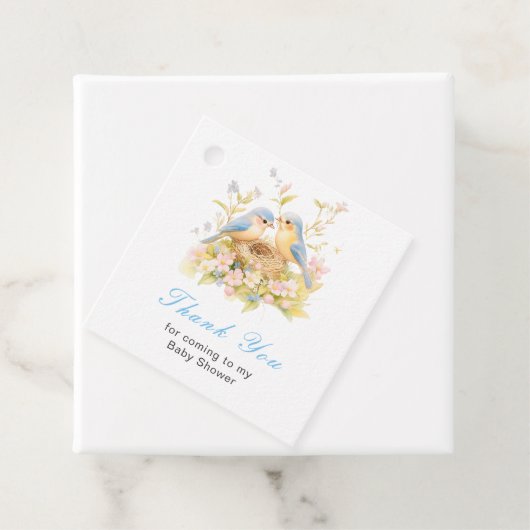 Spring Birds Baby Shower フェイバータグ (インサイチュ)